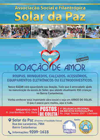 Sindafisco promove campanha em prol de crianças do bairro &#67;astanheiras