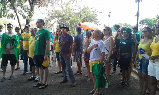 Apesar de fraca adesão, Porto Velho também teve protesto contra Dilma