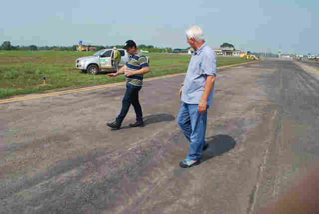 Deputado Airton Gurgacz acompanha obras no Aeroporto de Ji-Paraná