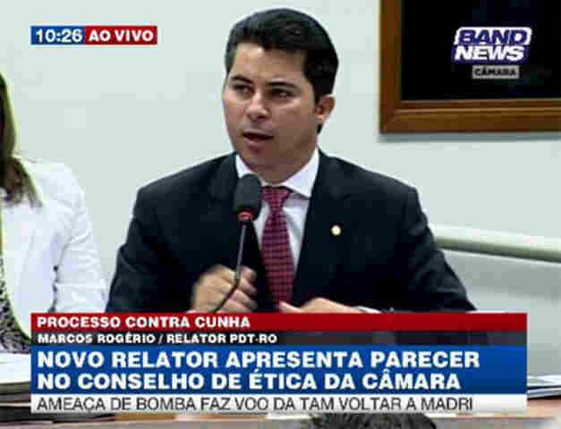 MARCOS ROGÉRIO APRESENTA RELATÓRIO SOBRE PRESIDENTE DA CÂMARA