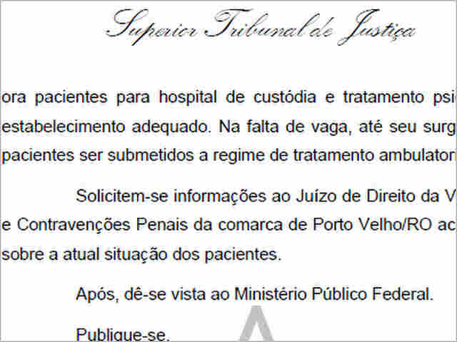 JUIZ MANDA ESVAZIAR ALA PSIQUIÁTRICA DE PRESÍDIO NA CAPITAL APÓS DECISÃO DO STJ