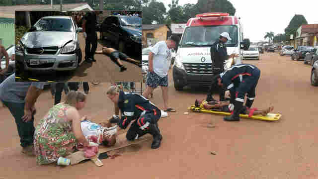 HOMEM ATROPELA CRIANÇAS, FOGE E É MORTO EM TROCA DE TIROS COM AGENTE PENITENCIÁRIO EM PORTO VELHO