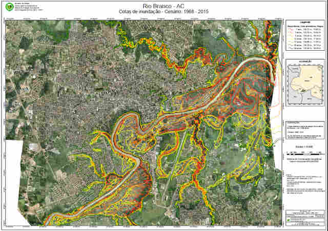 Mapas de manchas de inundação ajudam no planejamento urbano e no ressarcimento de danos