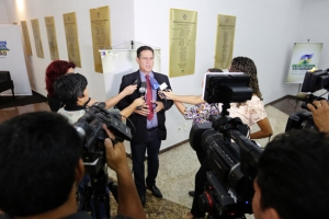 Maurão de Carvalho apresenta números de economia para jornalistas