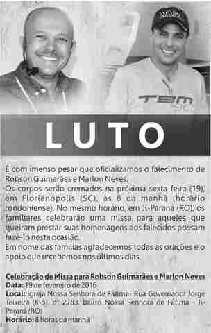 Bigsal admite morte de empresário e piloto e diz que restos mortais serão cremados