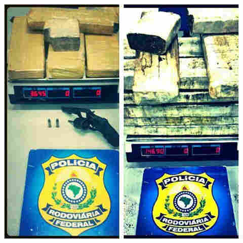 PRF apreende mais de 18 quilos de maconha em ônibus interestadual