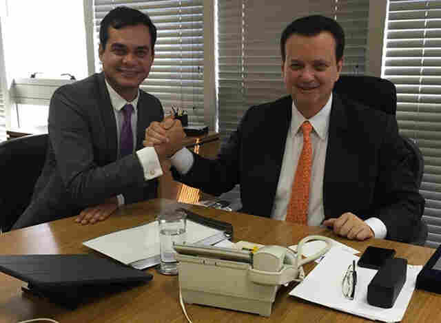 Nas redes sociais, Expedito Netto anuncia ao lado de Kassab filiação no PSD