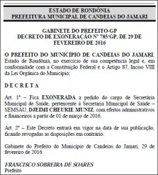 PREFEITO DE CANDEIAS DEMITE A ESPOSA UM MÊS APÓS POLÍCIA REVELAR A FARSA DO SEQUESTRO