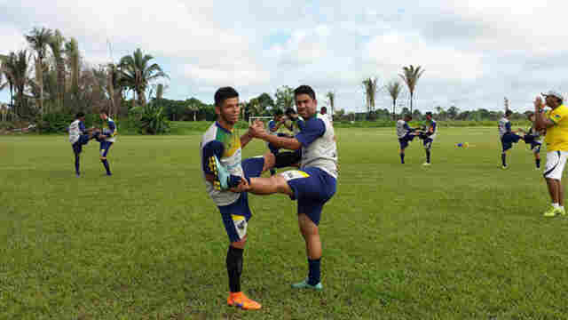 Marco Aurélio marca o 1º gol do Rondoniense na era profissional