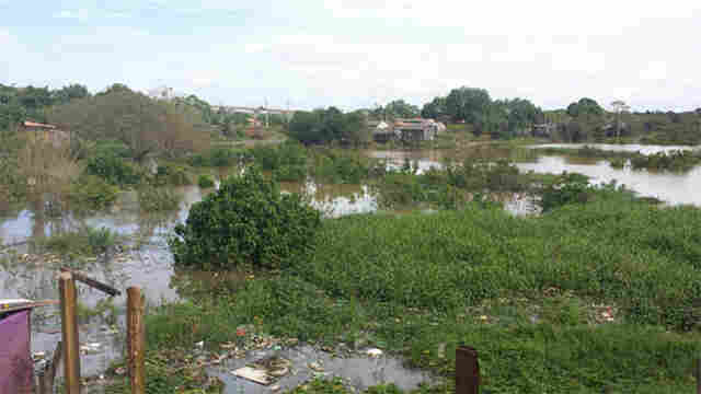 Nível do Rio Madeira sobe 10 cm e água invade cinco casas no Bairro São Sebastião II