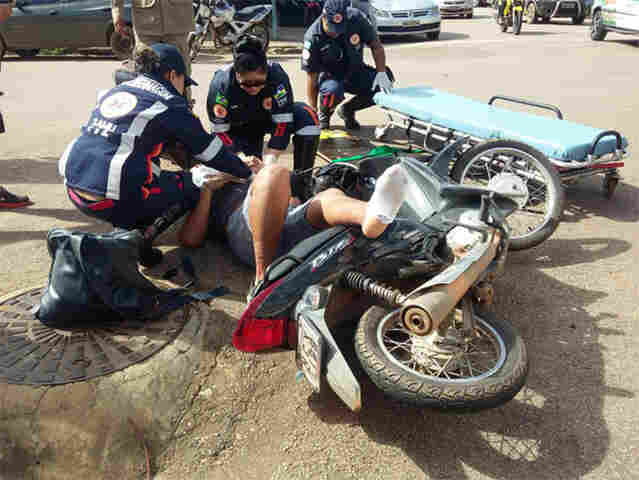 Acidentes são registrados na região central da Capital