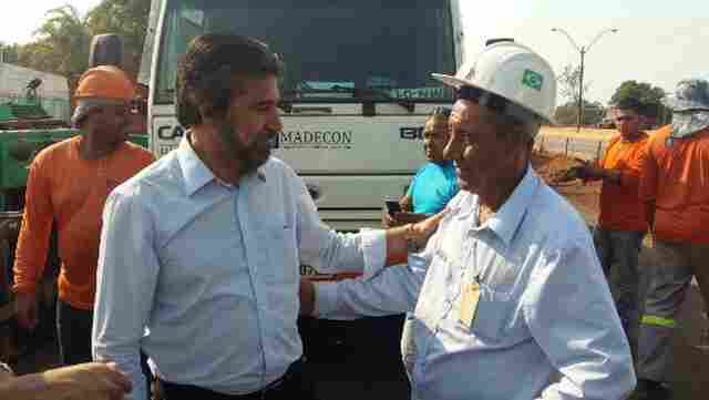 Durante vistoria em obras do Trevo do Roque, Raupp assegura conclusão dos serviços para outubro