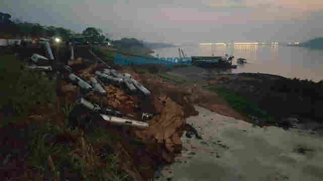 BARRANCO DESABA NA CAPITAL COM MAIS DE 10 CARRETAS