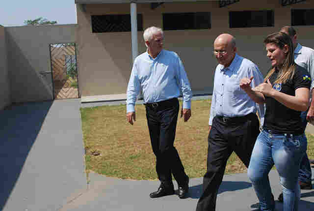 Deputado Airton e governador Confúcio vistoriam obras em Ji-Paraná