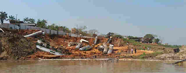 Desmoronamento na capital afeta abastecimento de água; Caerd estuda desvios