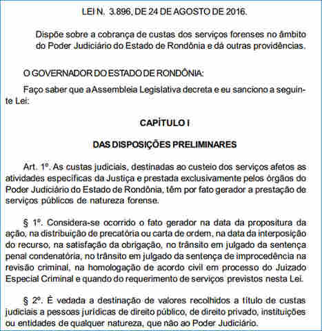 OAB anuncia que vai impetrar Adin contra aumento de custas judiciais em Rondônia