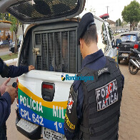 Homem dá tiro no pescoço de desafeto e é preso pela PM