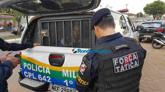 Homem dá tiro no pescoço de desafeto e é preso pela PM