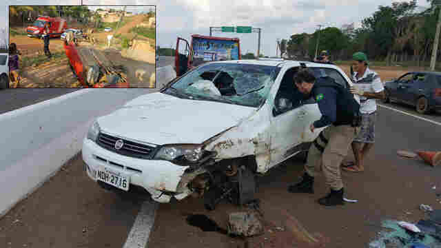 PM registra dois capotamentos neste sábado em Porto Velho