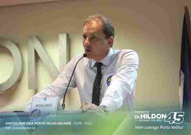 Dr Hildon acredita que rejeição a carreiristas pode leva-lo ao 2º turno