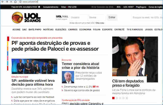 Maior portal do país, UOL mostra saga criminosa da família Donadon