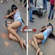 Motociclista sofre fratura exposta em mais um acidente de trânsito