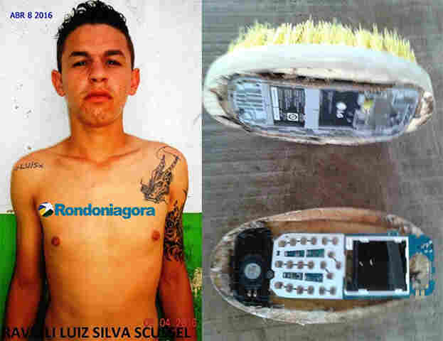 Motorista de ônibus escolar tenta entrar no presídio com celular em escova de lavar roupa