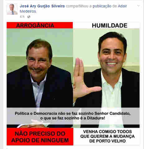 Baixaria começou na internet: Dr Hildon é atacado em redes sociais por posições firmes contra corrupção