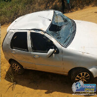 Quatro pessoas da mesma família ficam feridas em acidente de trânsito
