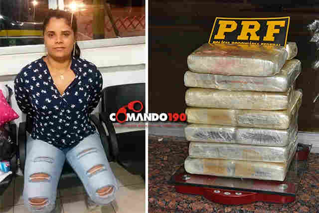 Mulher é presa transportando 15 Kg de cocaína pura para Fortaleza