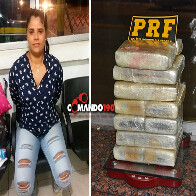 Mulher é presa transportando 15 Kg de cocaína pura para Fortaleza