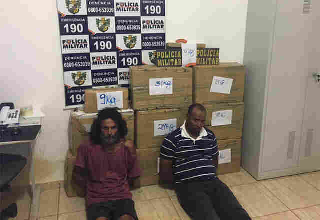 Dois rondonienses são presos com 256 quilos de maconha no Mato Grosso