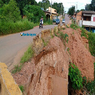 Com o início do inverno, área na Estrada do Belmont volta a ter risco de desmoronamento