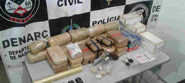 Em nova investida contra o tráfico, Denarc apreende mais 30 quilos de cocaína