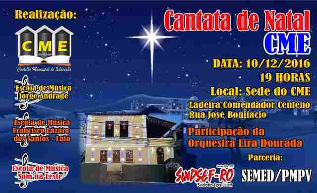 Escolas de música e Conselho Municipal de Educação realizam Cantata de Natal