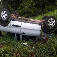 Um morre e três ficam feridos em grave acidente da BR-364