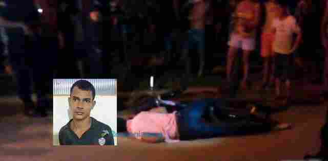 Jovem envolvido em roubos é executado a tiros no meio da rua