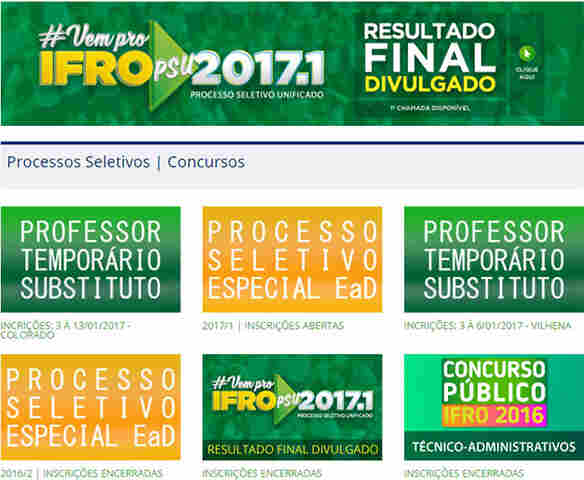 Últimos dias para se inscrever no concurso do Ifro; confira outros com editais abertos