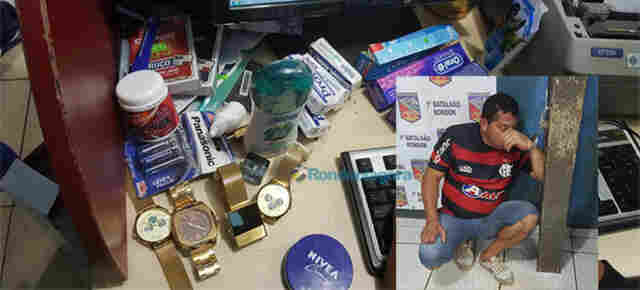 Homem é preso após furtar relógios no Porto Velho Shopping