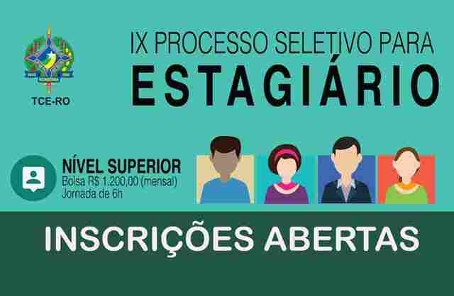 Abertas inscrições para estágio de nível superior no TCE em 17 áreas