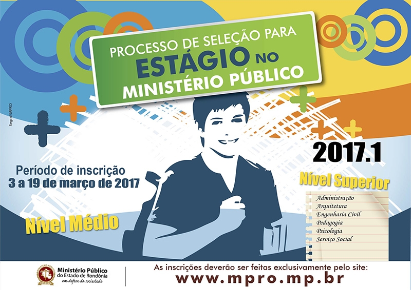 Abertas inscrições para seleção de estagiários no MP de Rondônia