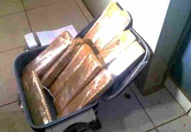 Jovem de 23 anos é presa com 14 quilos de maconha em ônibus