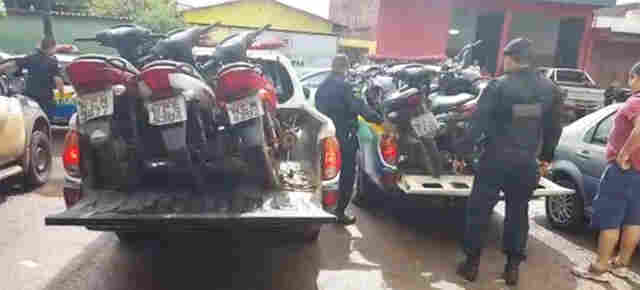 Polícia Militar prende dois homens com sete motos roubadas a caminho a Bolívia