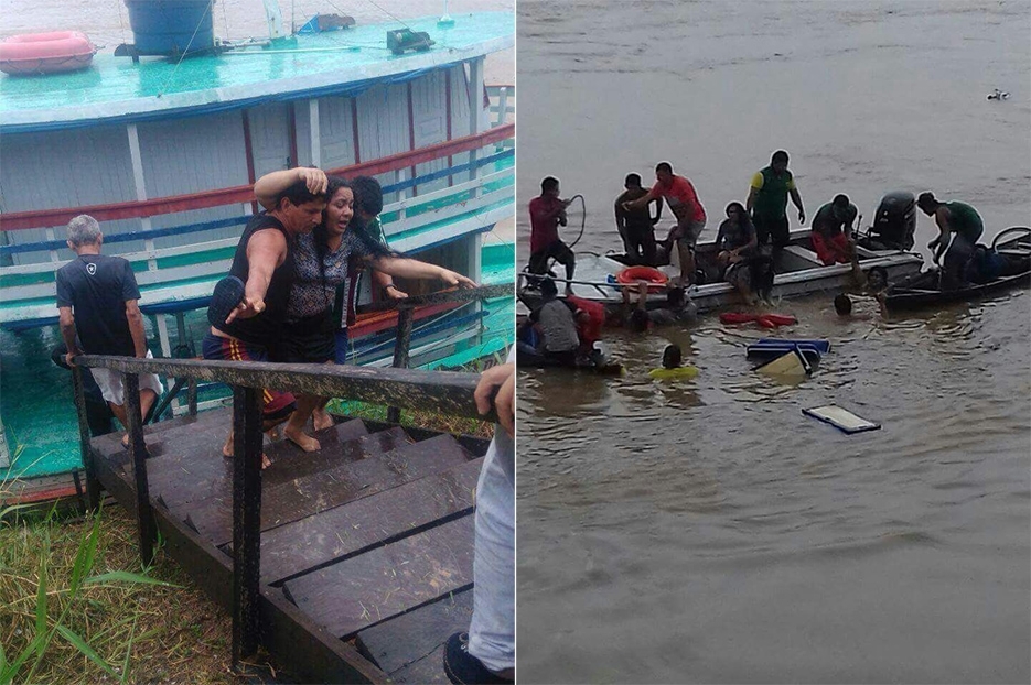 Lancha afunda no Rio Madeira com 20 pessoas; apenas 10 foram resgatadas