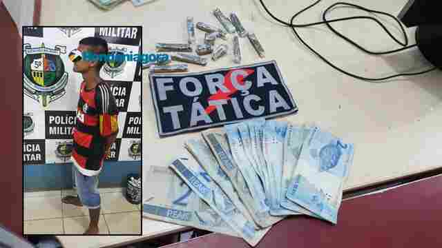 Após denúncia anônima, jovem de 18 anos é preso vendendo drogas na Zona Leste