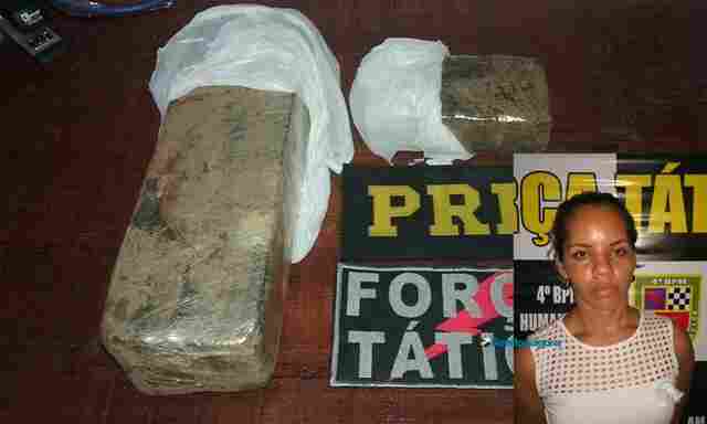 Mulher é presa com mais de dois quilos de maconha em táxi na BR-319