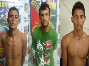 Três foragidos da Justiça são recapturados pela PM em Porto Velho