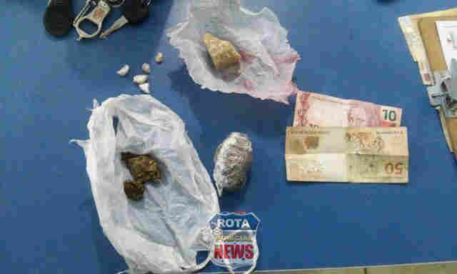 PM detém jovem e adolescente apontados como distribuidores de drogas em Vilhena