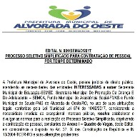Liminar determina suspensão de Processo Seletivo da Prefeitura de Alvorada