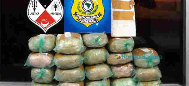 Casal é preso com 26 quilos de cocaína escondido em para-choque de carro